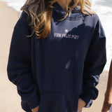 Classic Puff Hoodie in Navy