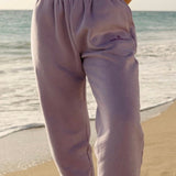 "Puff"  Sweatpants in Lilac