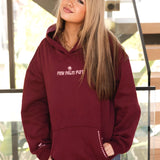 "Live in the Moment" Hoodie in Cherry