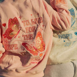 "To Live For the Hope of it All" Hoodie in Pink