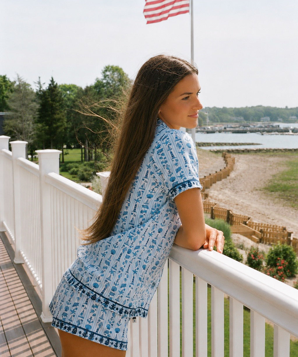 Pink Palm Pajamas in Cape Cod by Pink Palm Puff