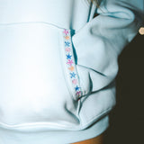 “Chase the Sun” Relaxed Hoodie in Sky Blue