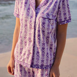 Pink Palm Pajamas in Twilight (Pre-order)