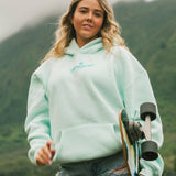 Classic Puff Hoodie in Mint Breeze