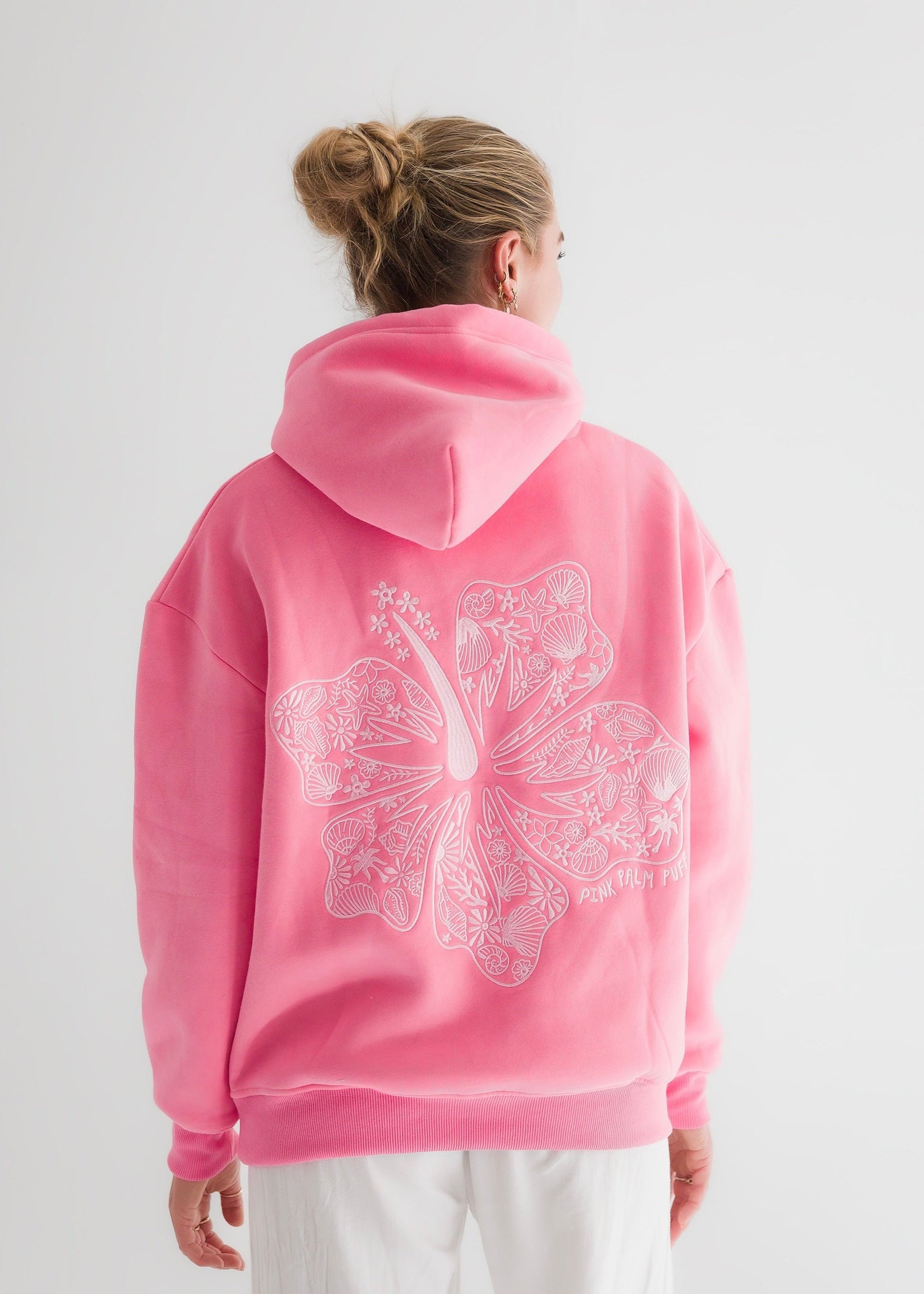 Hawaii Hibiscus Hoodie In Sonic Pink Pink Palm Puff hawaii-hibiscus-hoodie-in-sonic-pink-pink-palm-puff