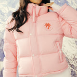 Pink Palm Puffer in Ballet Pink