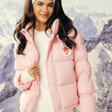 Pink Palm Puffer in Ballet Pink