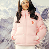 Pink Palm Puffer in Ballet Pink