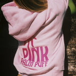 Classic Puff Hoodie, adjustable drawstring hood and pocket, in Blush - coastal preppy aesthetic beach style by Pink Palm Puff