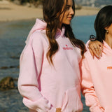 Classic Puff Hoodie, adjustable drawstring hood and pocket, in Blush - coastal preppy aesthetic beach style by Pink Palm Puff