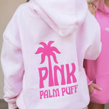 Classic Puff Hoodie, adjustable drawstring hood and pocket, in Blush - coastal preppy aesthetic beach style by Pink Palm Puff