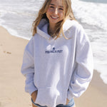 Classic Puff Hoodie, adjustable drawstring hood and pocket, in Cloud - coastal preppy aesthetic beach style by Pink Palm Puff