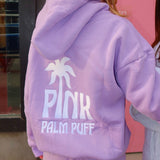 Classic Puff Hoodie, adjustable drawstring hood and pocket, in Orchid - coastal preppy aesthetic beach style by Pink Palm Puff