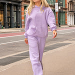 Classic Puff Hoodie, adjustable drawstring hood and pocket, in Orchid - coastal preppy aesthetic beach style by Pink Palm Puff