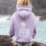 Classic Puff Hoodie, adjustable drawstring hood and pocket, in Orchid - coastal preppy aesthetic beach style by Pink Palm Puff