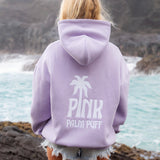 Classic Puff Hoodie, adjustable drawstring hood and pocket, in Orchid - coastal preppy aesthetic beach style by Pink Palm Puff