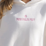 Classic Puff Hoodie, adjustable drawstring hood and pocket, in Pink Opal - coastal preppy aesthetic beach style by Pink Palm Puff
