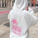 Classic Puff Hoodie, adjustable drawstring hood and pocket, in Pink Opal - coastal preppy aesthetic beach style by Pink Palm Puff