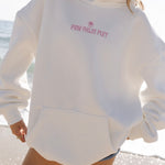 Classic Puff Hoodie, adjustable drawstring hood and pocket, in Pink Opal - coastal preppy aesthetic beach style by Pink Palm Puff
