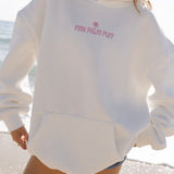 Classic Puff Hoodie, adjustable drawstring hood and pocket, in Pink Opal - coastal preppy aesthetic beach style by Pink Palm Puff