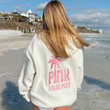 Classic Puff Hoodie, adjustable drawstring hood and pocket, in Pink Opal - coastal preppy aesthetic beach style by Pink Palm Puff