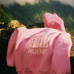 Classic Puff Hoodie, adjustable drawstring hood and pocket, in Raspberry - coastal preppy aesthetic beach style by Pink Palm Puff