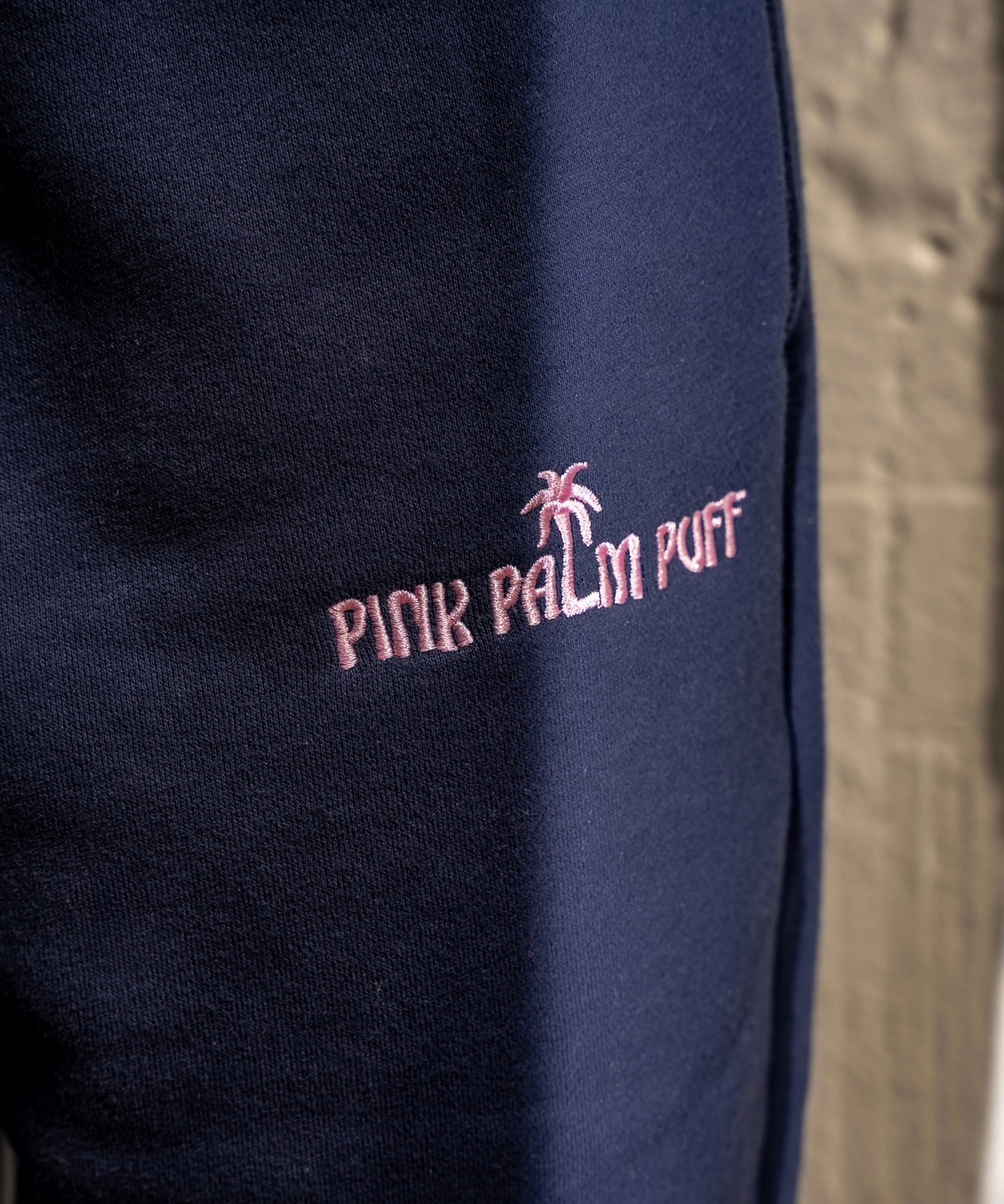 Classic Sweatpants, relaxed fit with an elastic waistband and side pockets, in Navy - coastal preppy aesthetic beach style by Pink Palm Puff