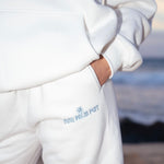 Classic Sweatpants, relaxed fit with an elastic waistband and side pockets, in Ocean Air - coastal preppy aesthetic beach style by Pink Palm Puff