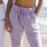 Classic Sweatpants, relaxed fit with an elastic waistband and side pockets, in Orchid - coastal preppy aesthetic beach style by Pink Palm Puff