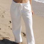 Classic Sweatpants, relaxed fit with an elastic waistband and side pockets, in Pink Opal - coastal preppy aesthetic beach style by Pink Palm Puff