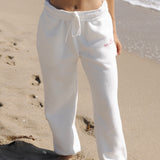 Classic Sweatpants, relaxed fit with an elastic waistband and side pockets, in Pink Opal - coastal preppy aesthetic beach style by Pink Palm Puff