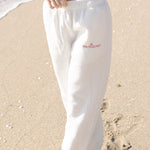 Classic Sweatpants, relaxed fit with an elastic waistband and side pockets, in Pink Opal - coastal preppy aesthetic beach style by Pink Palm Puff