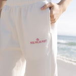 Classic Sweatpants, relaxed fit with an elastic waistband and side pockets, in Pink Opal - coastal preppy aesthetic beach style by Pink Palm Puff
