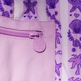 Couture Carryall, spacious reversible design, in Twilight (Reversible) - coastal preppy aesthetic beach style by Pink Palm Puff