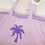 Couture Carryall, spacious reversible design, in Twilight (Reversible) - coastal preppy aesthetic beach style by Pink Palm Puff