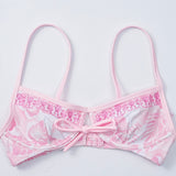 Luna Top, adjustable tie straps, in Paradise Pink - coastal preppy aesthetic beach style by Pink Palm Puff