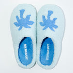 Malibu Slippers, cozy fleece lining, in Seabreeze - coastal preppy aesthetic beach style by Pink Palm Puff