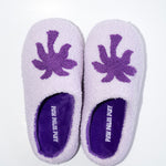 Malibu Slippers, cozy fleece lining, in Twilight - coastal preppy aesthetic beach style by Pink Palm Puff
