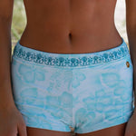 Mira Short, drawstring waist and side pocket, in Bahama Bliss - coastal preppy aesthetic beach style by Pink Palm Puff