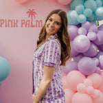 Pink Palm Pajamas, soft, breathable fabric, in Twilight - coastal preppy aesthetic beach style by Pink Palm Puff