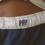 Signature Short, drawstring waist and side pocket, in True Navy - coastal preppy aesthetic beach style by Pink Palm Puff