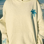 "To Live For the Hope of it All" Hoodie, adjustable drawstring hood and pocket, in Heather - coastal preppy aesthetic beach style by Pink Palm Puff