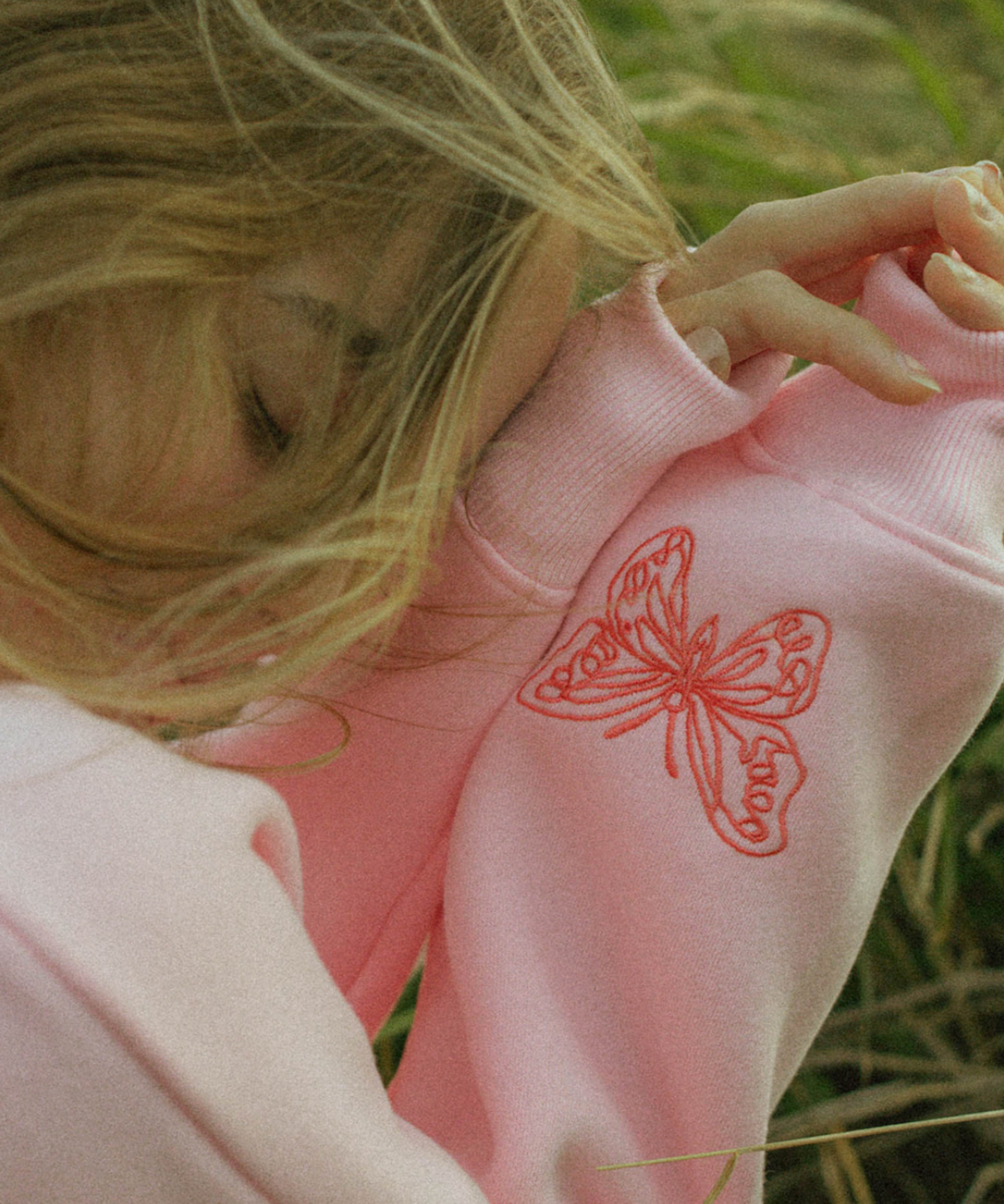 "To Live For the Hope of it All" Hoodie, adjustable drawstring hood and pocket, in Pink - coastal preppy aesthetic beach style by Pink Palm Puff